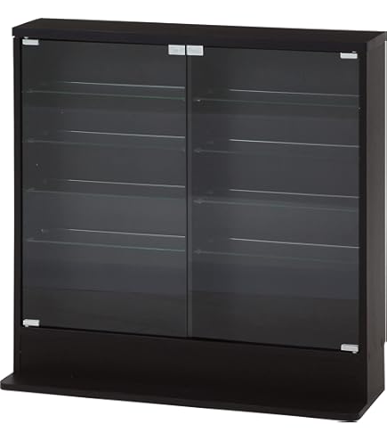 Amazon.co.jp: 卓上 コレクション 収納 ケース 縦型 ダーク